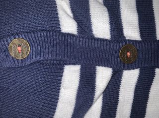 Chaqueta H&M rayas azul/blanco T.146/152