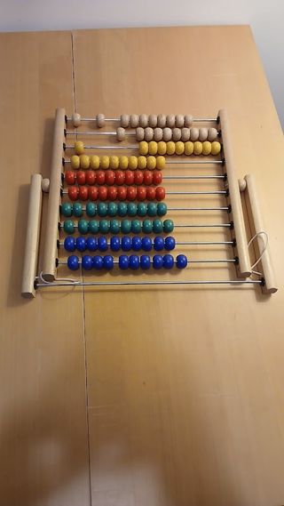 Ábaco de madera educativo