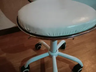 Silla Escritorio Corazón Blanca