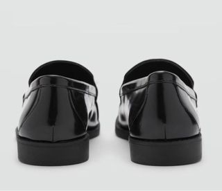 Mocasín piel mujer negro