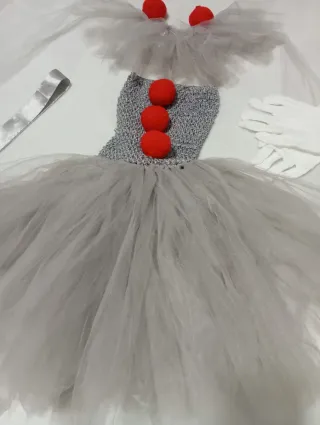 Disfraz Payaso Niña SIN GLOBO,ideal 8 a 10 años