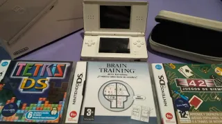 Nintendo DS Lite Blanca + 3 Juegos