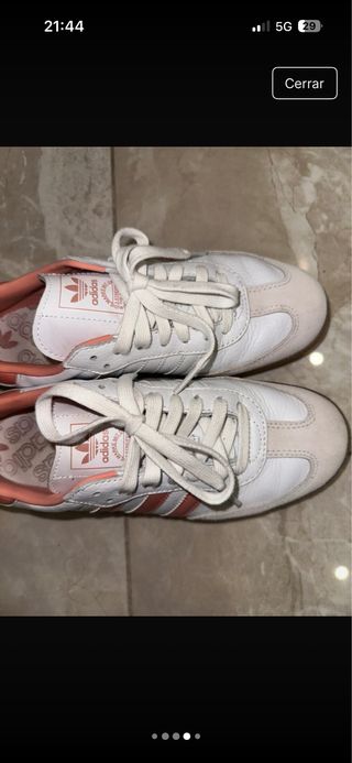 Adidas Samba Blancas y Rosas