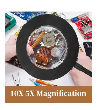 Flexo de pie con lupa LED