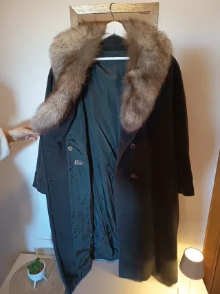Cappotto Lana Kara Collo Pelliccia Tg Xxl