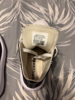 Converse Piel Negra Plataforma