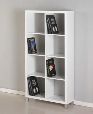 Estantería modular 8 huecos doble cara 153x76x29 cm