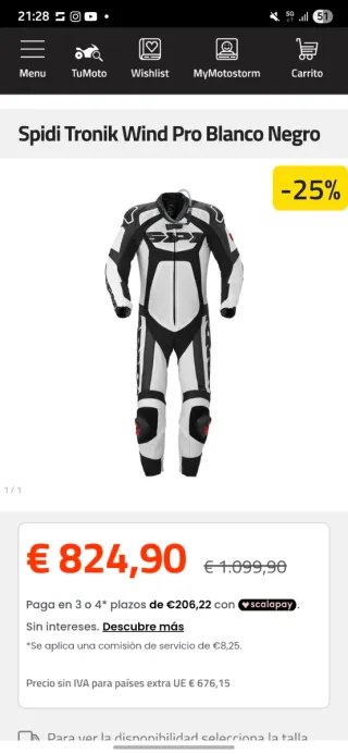 Mono SPIDI Tronik Wind Pro Talla 54