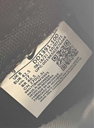 Nike Dunk Low Blancas y Negras Talla 42.5