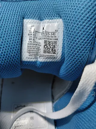 Nike Air Jordan Mid Zapatillas Blancas y Azules