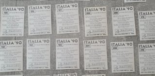 Figurine Panini Mondiali Italia '90 Originali