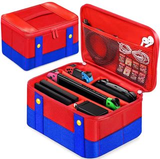 Funda Transporte Nintendo Switch Roja y Azul