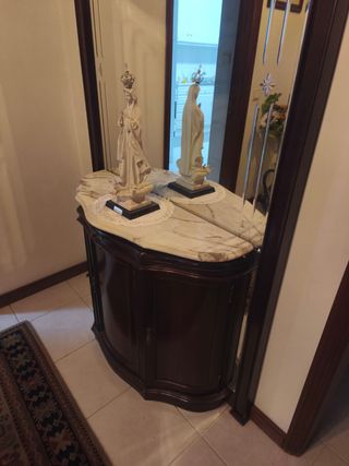 Consola de Entrada / Aparador com Espelho e Tampo