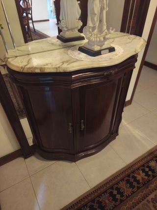 Consola de Entrada / Aparador com Espelho e Tampo