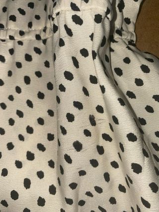 Vestido Mango lunares blanco y negro Talla S