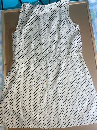 Vestido Mango lunares blanco y negro Talla S