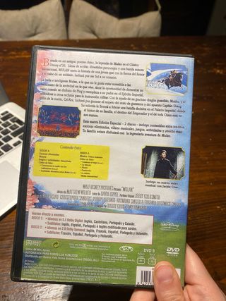 DVD Mulan Disney Clásicos