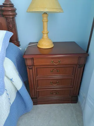 Dormitorio clásico madera 135x180