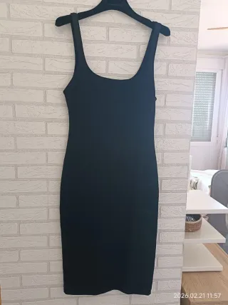 Vestido S Zara Negro