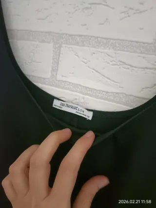 Vestido S Zara Negro