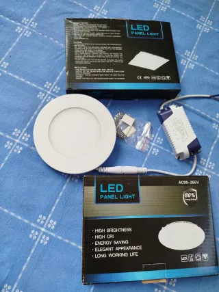 Foco LED Panel Redondo 18W