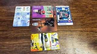 Lotto carte telefoniche 5 pezzi