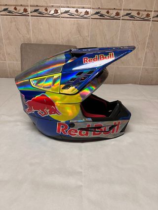 Capacete alpinestars sm5 com gráficos redbull