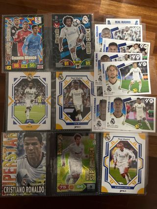 Lote cromos Real Madrid Vini Jr. Marcelo CR7