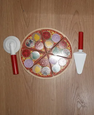 Juego Pizza Madera Infantil