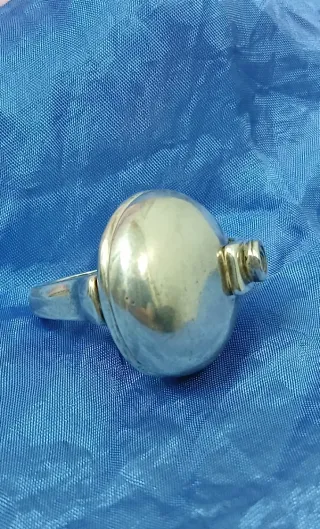 Gran Anillo Ciclón Plateado