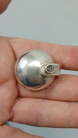 Gran Anillo Ciclón Plateado