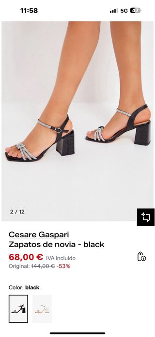 sandalias de novia nuevas Cesare Gaspari