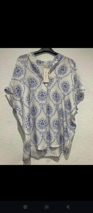 Camisa estampada mujer talla única