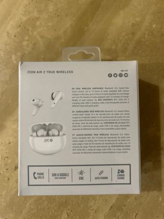 Cascos SPC Zion Air 2 True Wireless Blancos