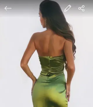 ¡VESTIDO VERDE elegante para invitadas!