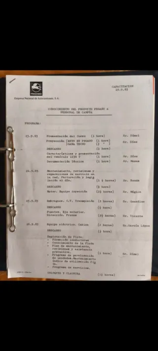 Curso Cajas de Cambio Pegaso. Enasa.