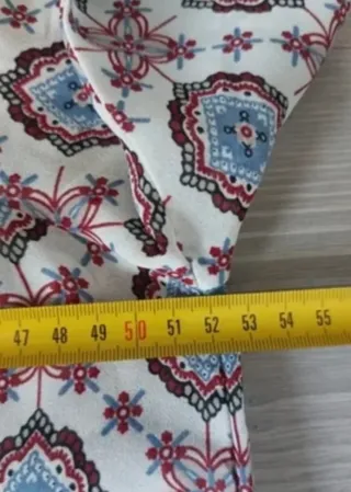 Camisa print boho Stradivarius t. S