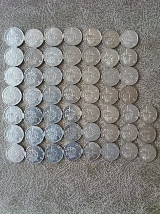 52 Monedas 1 Peseta España