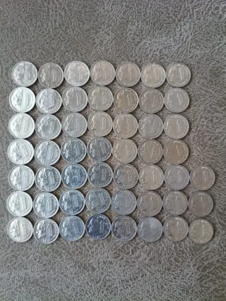 52 Monedas 1 Peseta España