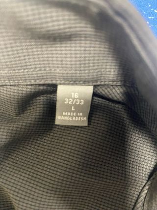 Camisa de botones manga larga gris de Michael Kors