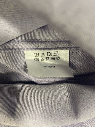 Camisa larga de botones mordada de Calvin Klein