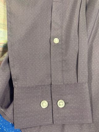 Camisa larga de botones mordada de Calvin Klein