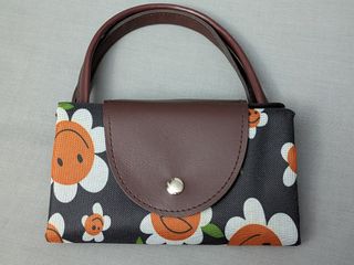 Bolso plegable con estampado de flores