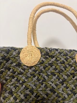 bolso de playa rafia