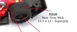 NSR 5210 Neumáticos 'Supergrip' 19,5x12 mm