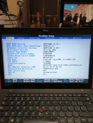 Portátil Lenovo ThinkPad T450
