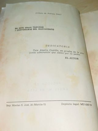 Libro VIDA DEL TROVERO CASTILLO, 1972