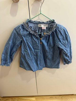 Blusa vaquera Zara niña 18-24 meses