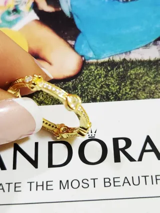 Anillo Pandora Mickey y Minnie Mouse. Talla 56