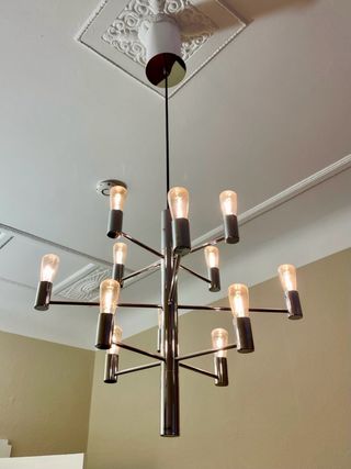 Lámpara araña Manola 12 cromo